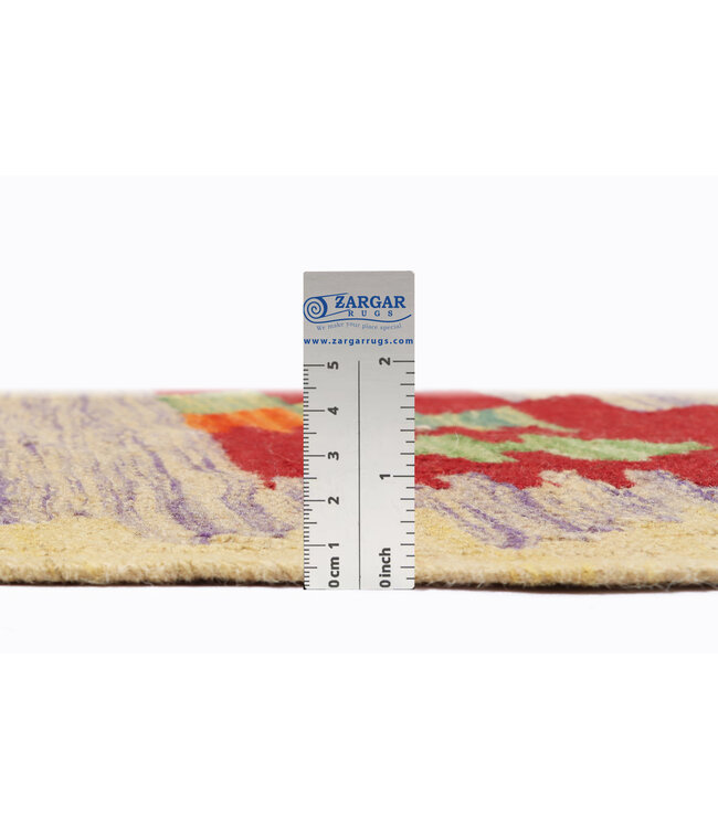 195x146  cm Handgefertigter Afghanischer traditioneller Kilim Teppich Woll