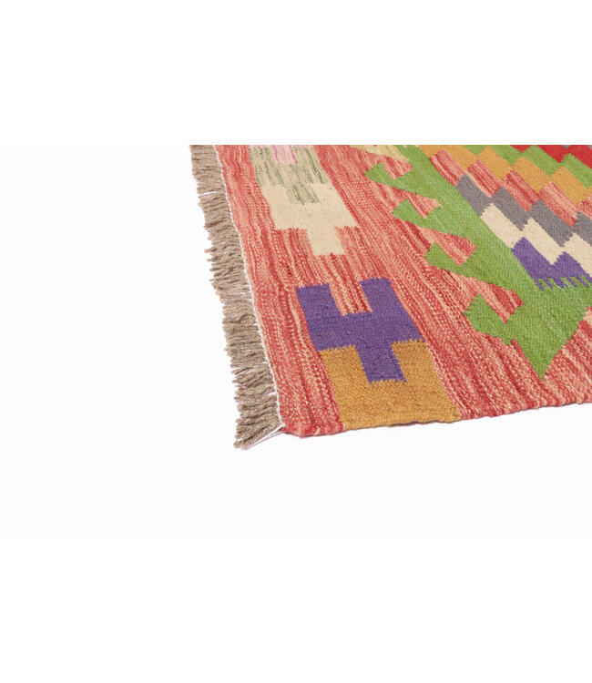 202x152  cm Handmade Afghan Traditional Kilim Area Rug Wool Carpet