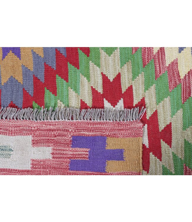 202x152  cm Handgefertigter Afghanischer traditioneller Kilim Teppich Woll