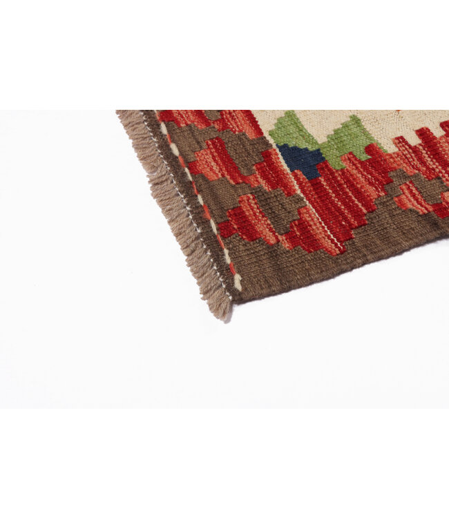 203x164 cm Handgefertigter Afghanischer traditioneller Kilim Teppich Woll