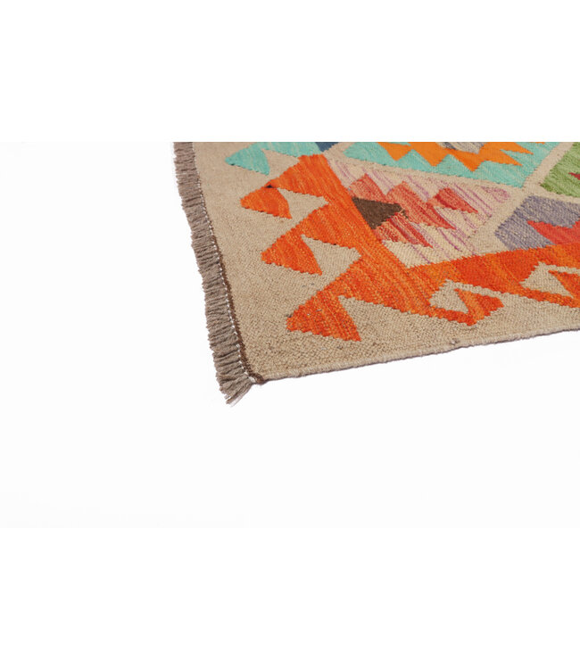 242x170 cm Handgefertigter Afghanischer traditioneller Kilim Teppich Woll