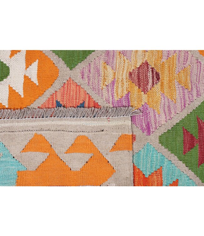 242x170 cm Handgefertigter Afghanischer traditioneller Kilim Teppich Woll