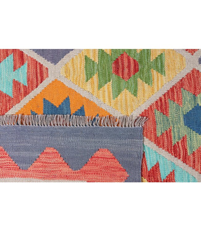 240x167 cm Handgefertigter Afghanischer traditioneller Kilim Teppich Woll