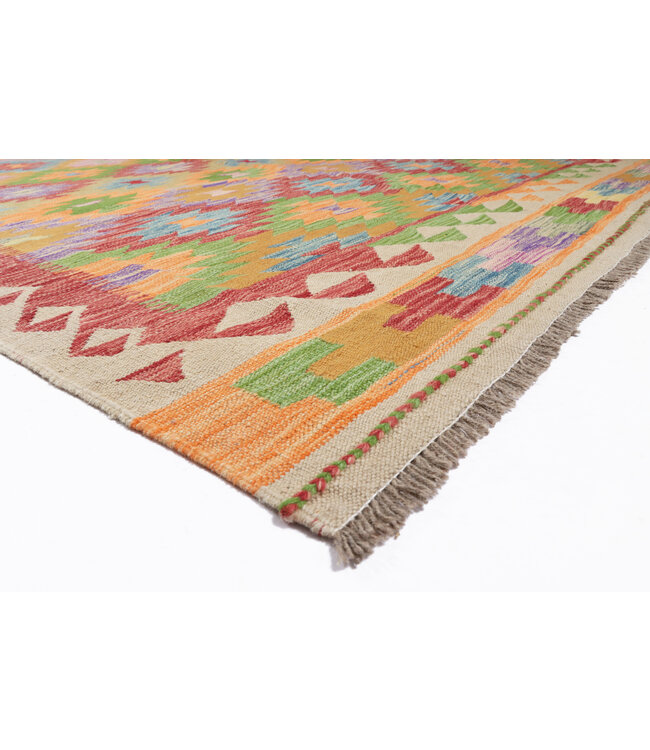 255x170 cm Handgemaakte Afghaanse traditionele Kilim Vloerkleed Wol Tapijt
