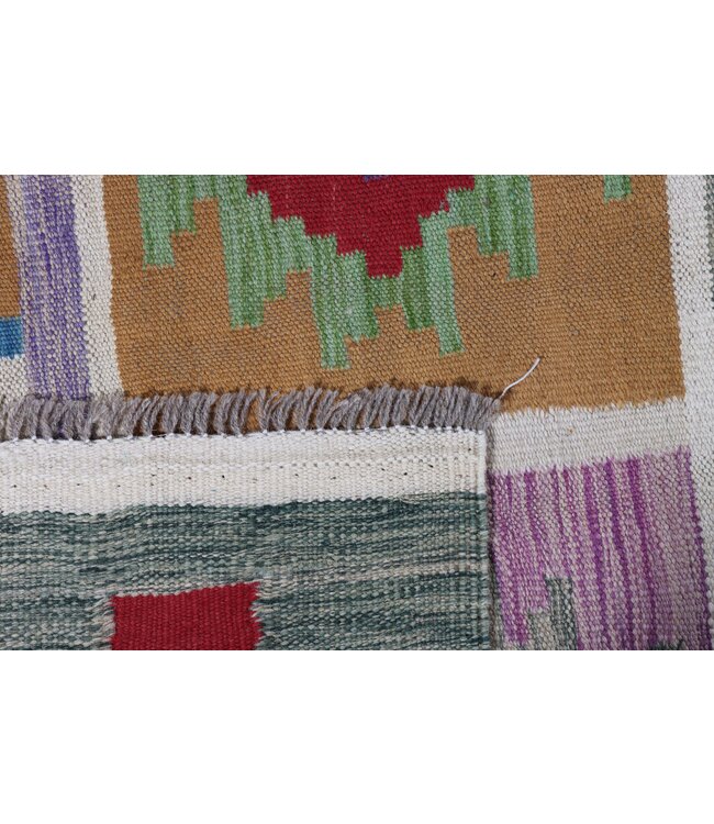 254x168 cm Handmade Afghan Traditional Kilim Area Rug Wool Carpet