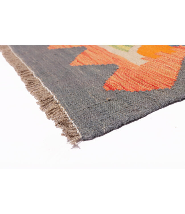 240x176 cm Handmade Afghan Traditional Kilim Area Rug Wool Carpet