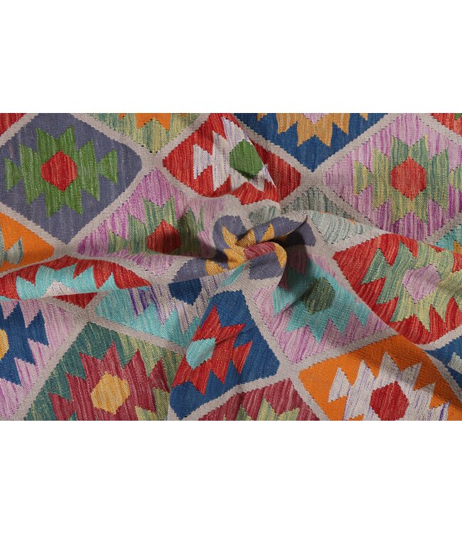 240x176 cm Handgefertigter Afghanischer traditioneller Kilim Teppich Woll