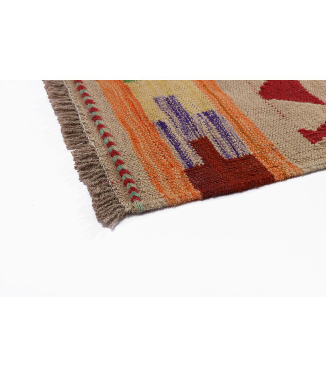 248x167 cm Handgemaakte Afghaanse traditionele Kilim Vloerkleed Wol Tapijt