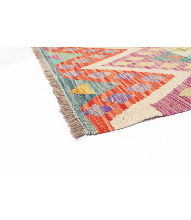 240x178 cm Handgemaakte Afghaanse traditionele Kilim Vloerkleed Wol Tapijt