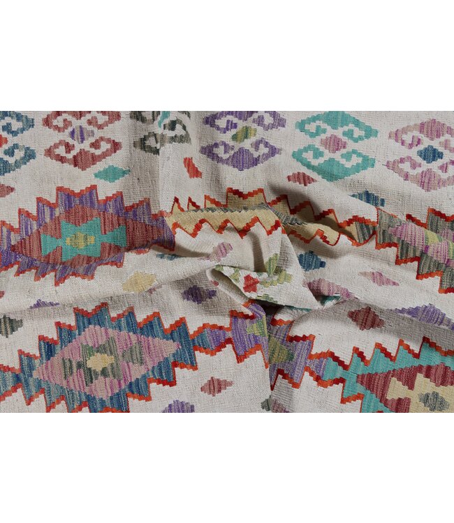 240x178 cm Handgemaakte Afghaanse traditionele Kilim Vloerkleed Wol Tapijt