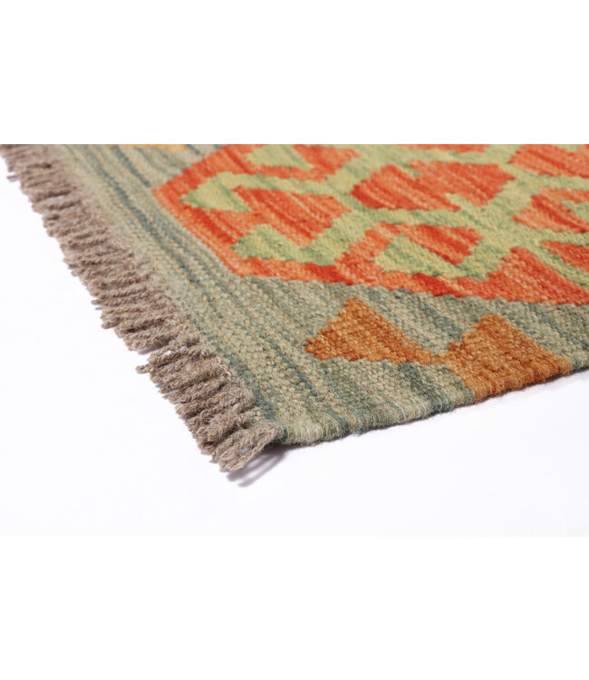 200x152 cm Handgemaakte Afghaanse traditionele Kilim Vloerkleed Wol Tapijt