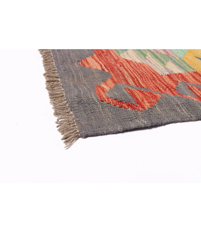 204x150  cm Handgemaakte Afghaanse traditionele Kilim Vloerkleed Wol Tapijt