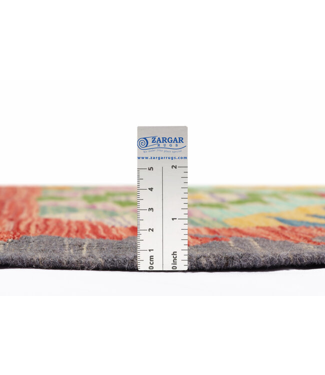 204x150  cm Handgefertigter Afghanischer traditioneller Kilim Teppich Woll