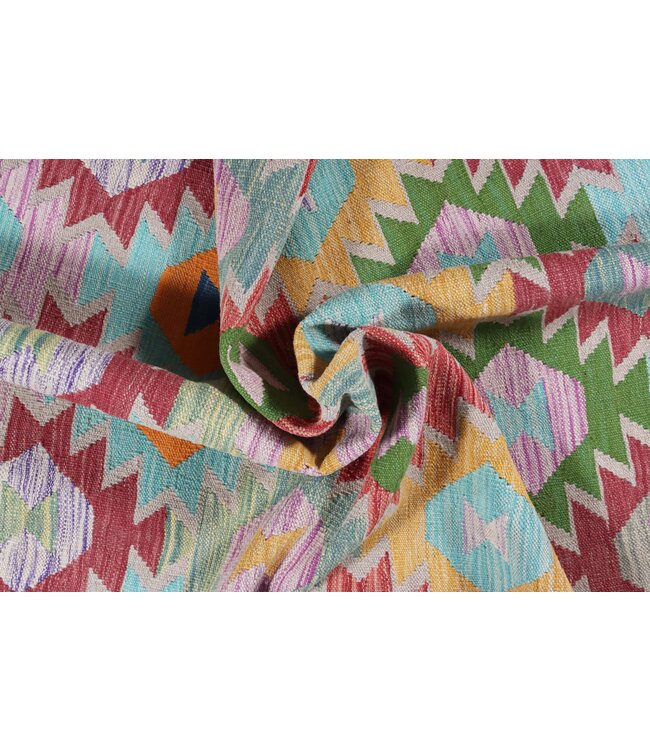 204x150  cm Handgefertigter Afghanischer traditioneller Kilim Teppich Woll