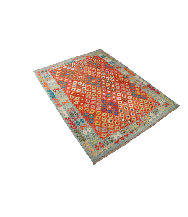 200x150 cm Handgefertigter Afghanischer traditioneller Kilim Teppich Woll