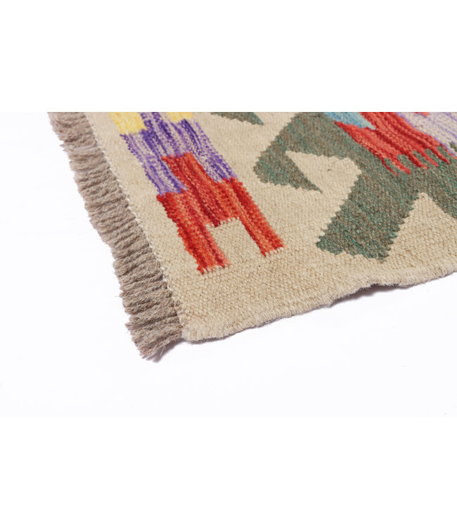 262x177  cm Handgemaakte Afghaanse traditionele Kilim Vloerkleed Wol Tapijt