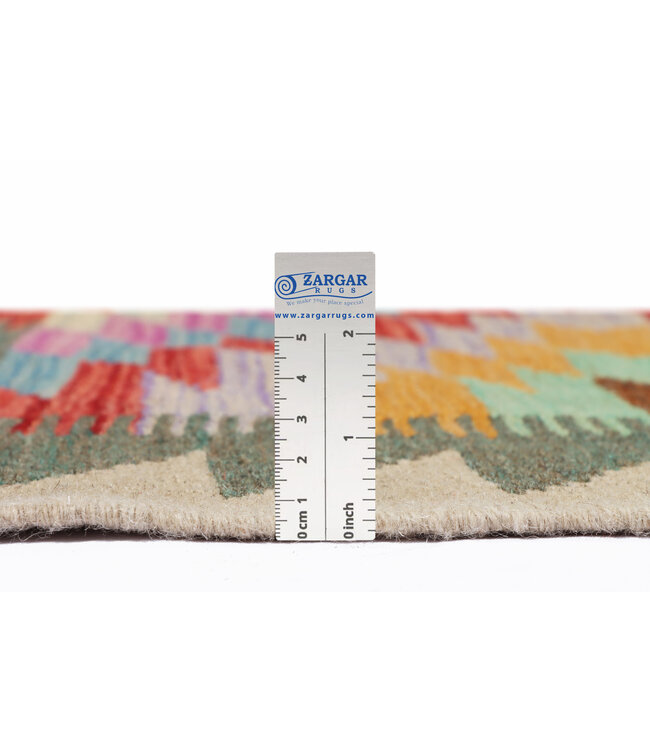 262x177  cm Handgefertigter Afghanischer traditioneller Kilim Teppich Woll