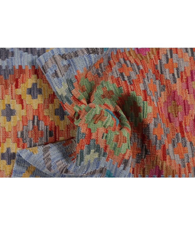 Kelim kleed loper 200 x 62 cm   vloerkleed tapijt kelims hand geweven