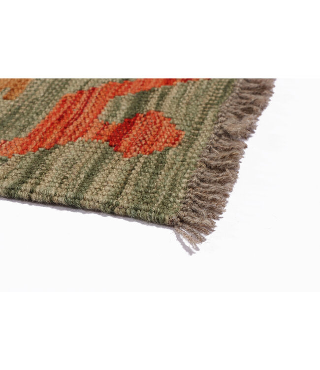 Kelim kleed loper 196 x 63 cm   vloerkleed tapijt kelims hand geweven