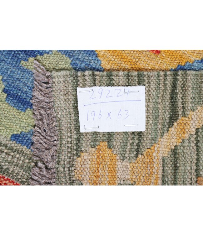 Kelim rug runner 196 x 63 cm