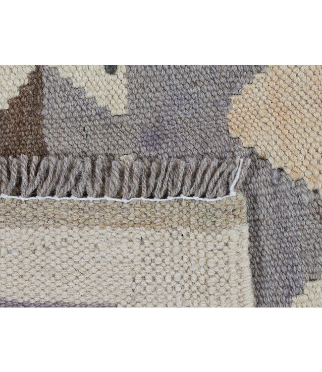 198x141 cm Handgemaakte Afghaanse traditionele Kilim Vloerkleed Wol Tapijt