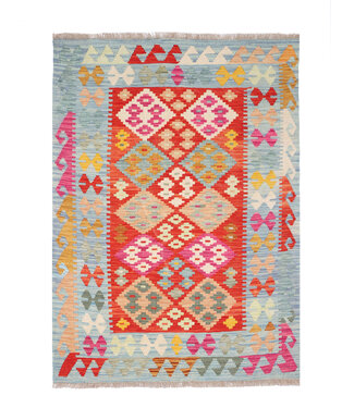 172 x 122 cm Handgefertigter Afghanischer traditioneller Kilim Teppich Woll 172 x 122 cm Handgefertigter Afghanischer traditioneller Kilim Teppich Woll