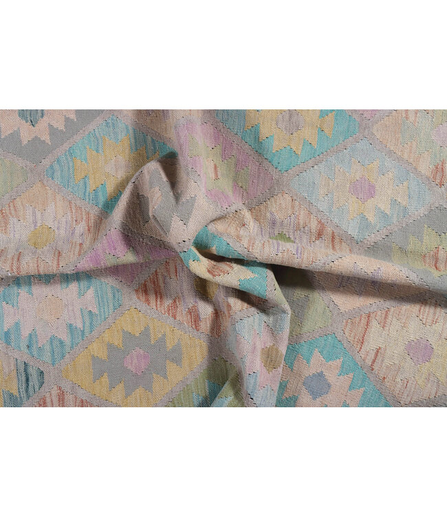 200x147  cm Handgefertigter Afghanischer traditioneller Kilim Teppich Woll