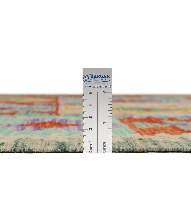 195 x 128 cm Handgefertigter Afghanischer traditioneller Kilim Teppich Woll