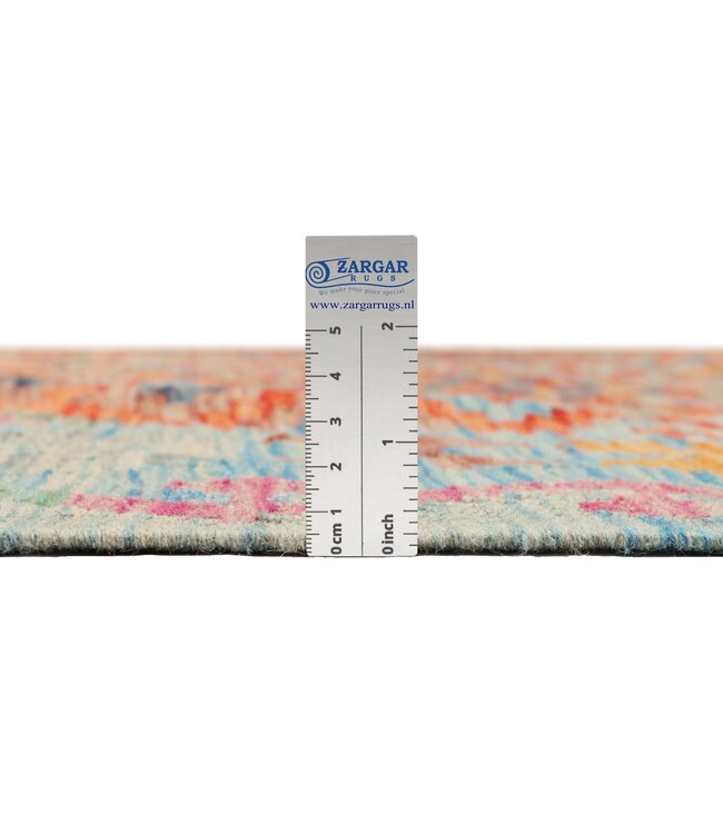 206 x 154 cm Handgemaakte Afghaanse traditionele Kilim Vloerkleed Wol Tapijt