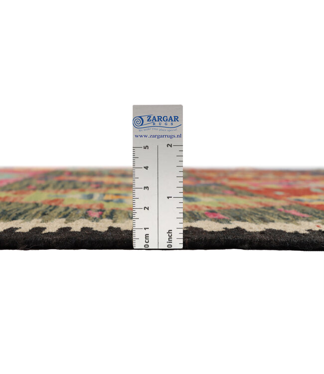 203 x 158 cm Handgemaakte Afghaanse traditionele Kilim Vloerkleed Wol Tapijt