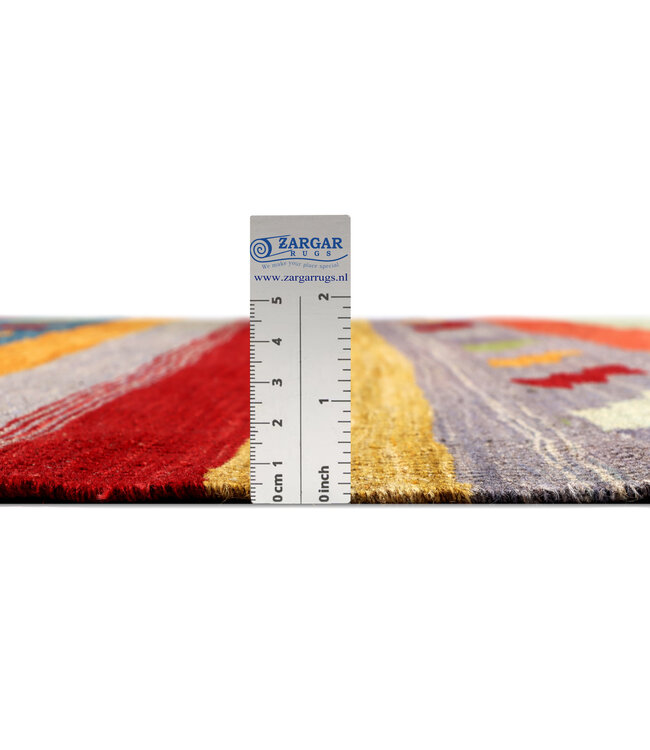 193 x 142 cm Handmade Afghan modern Kilim Area Rug Woo