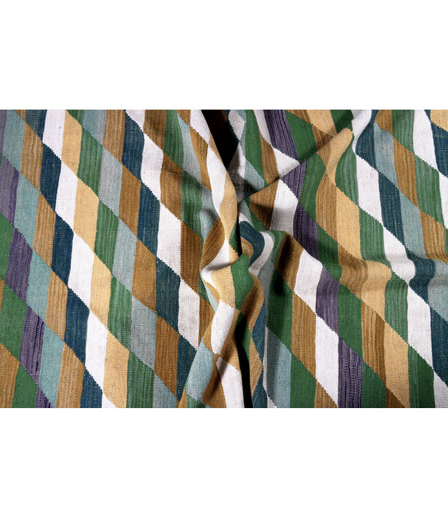 302 x 200 cm Handmade Afghan modern Kilim Area Rug Wool