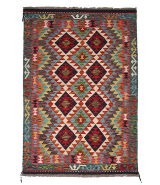 186 x 123 cm Handgefertigter Afghanischer traditioneller Kilim Teppich Wo 186 x 123 cm Handgefertigter Afghanischer traditioneller Kilim Teppich Wo