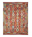 257 x 204 cm Handgemaakte Afghaanse traditionele Kilim Vloerkleed Wol Tapijt