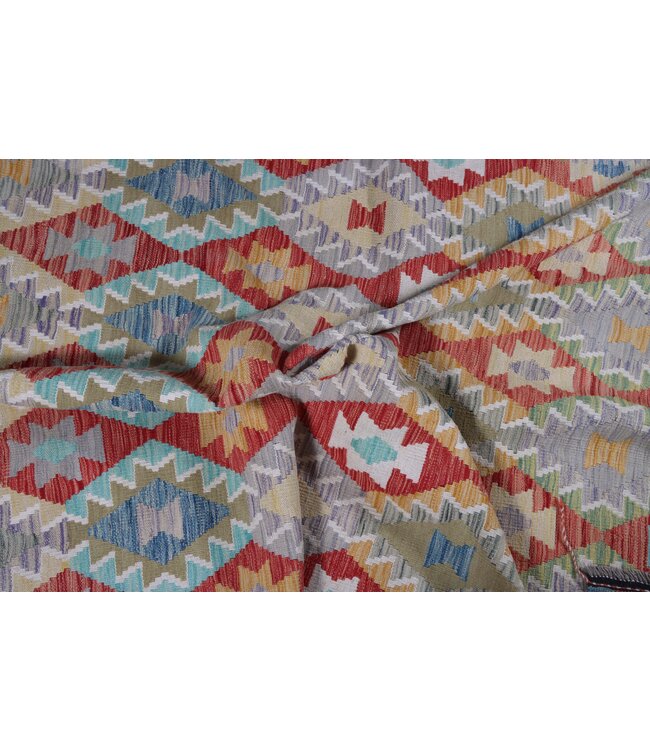 298 x 200 cm Handgefertigter Afghanischer traditioneller Kilim Teppich Woll