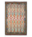 298 x 200 cm Handmade Afghan Traditional Kilim Area Rug Wool Carpet