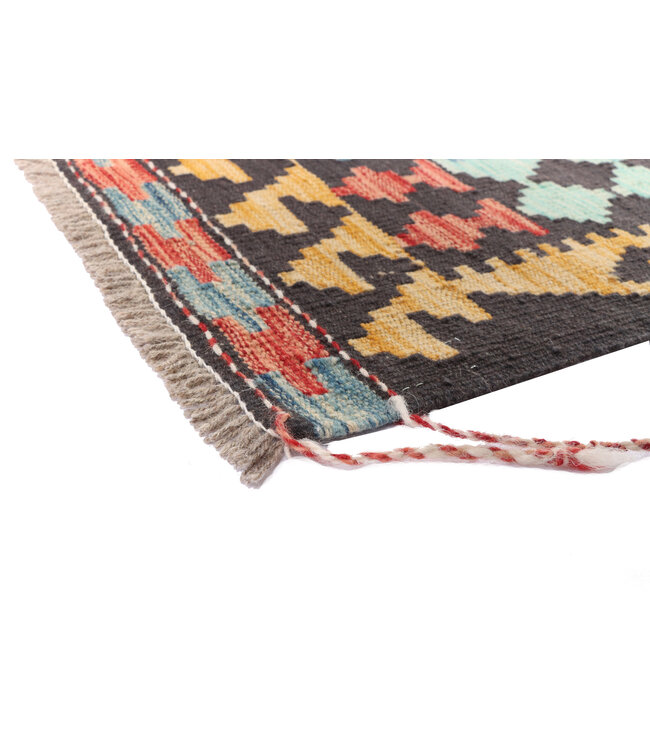 298 x 200 cm Handmade Afghan Traditional Kilim Area Rug Wool Carpet