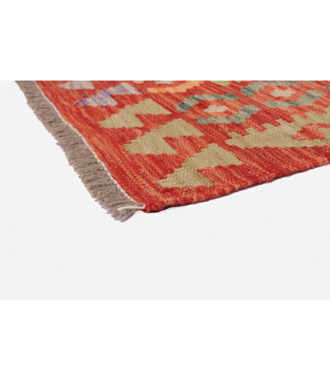 296 x 204 cm Handgemaakte Afghaanse traditionele Kilim Vloerkleed Wol Tapijt