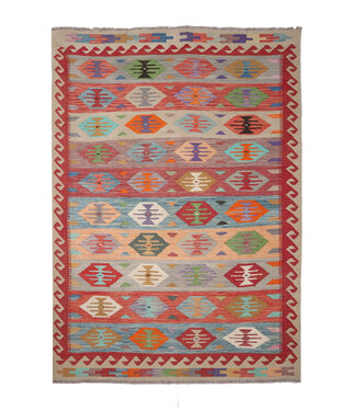 250 x 175 cm Handgefertigter Afghanischer traditioneller Kilim Teppich Woll 250 x 175 cm Handgefertigter Afghanischer traditioneller Kilim Teppich Woll