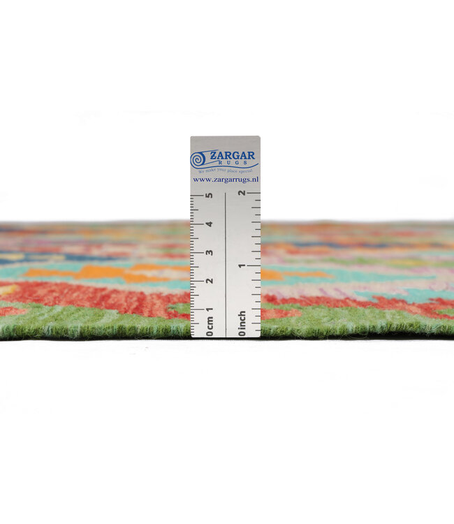 201 x 151 cm Handgefertigter Afghanischer traditioneller Kilim Teppich Woll