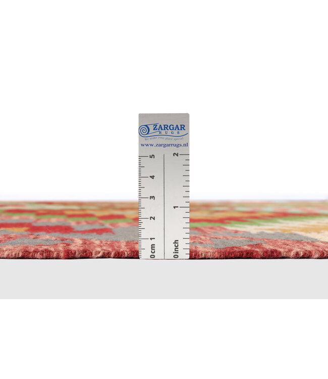 203 x 148 cm Handgefertigter Afghanischer traditioneller Kilim Teppich Woll