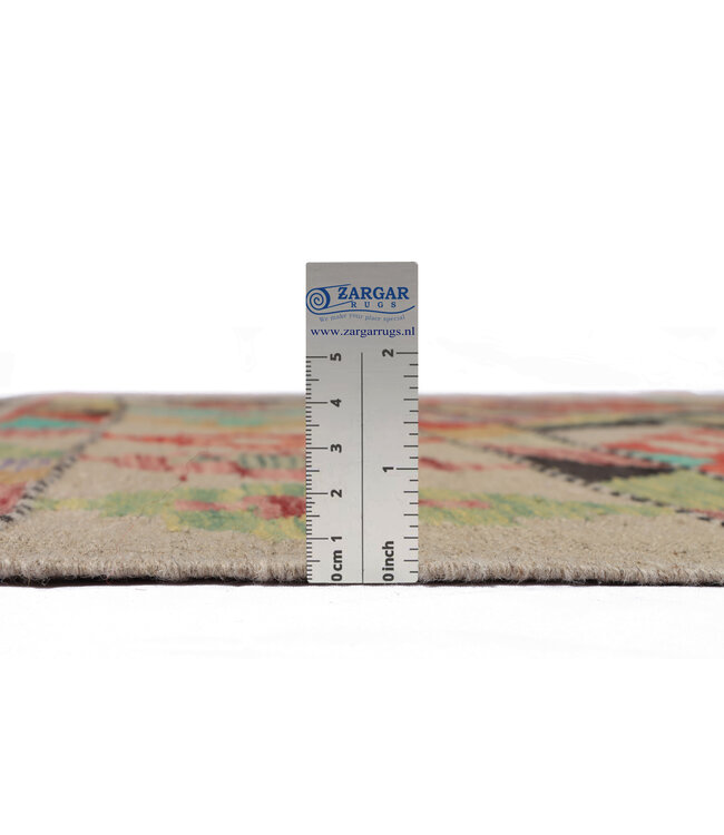 211x155 cm Handgefertigter Afghanischer traditioneller Kilim Teppich Woll