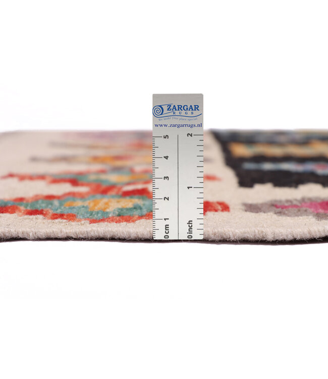 242x182 cm Handgefertigter Afghanischer traditioneller Kilim Teppich Woll