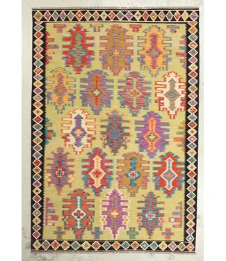 294x201 cm Handgemacht Wolle Kelim Teppich Orientteppich 294x201 cm Handgemacht Wolle Kelim Teppich Orientteppich