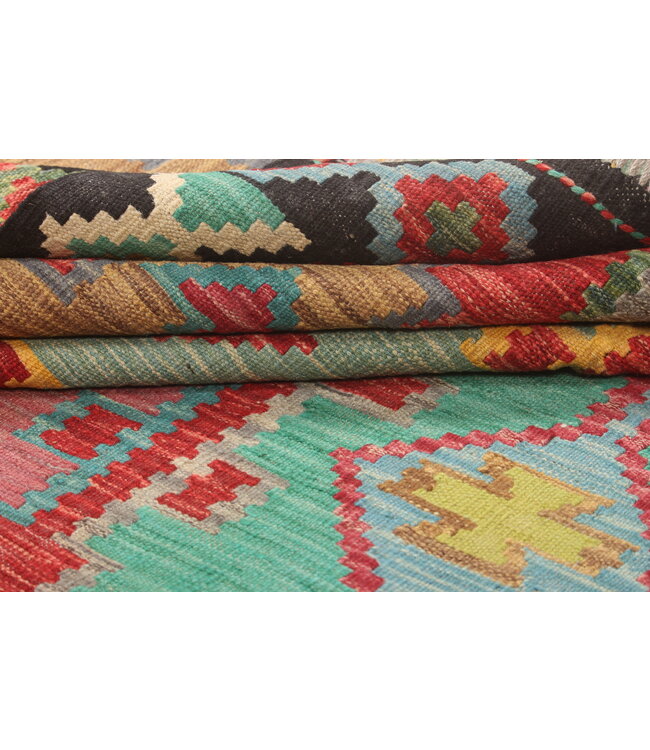 Oriental kelim 292x200 cm handmade Afghan  traditional Kilim Area Rug Wool Carpet