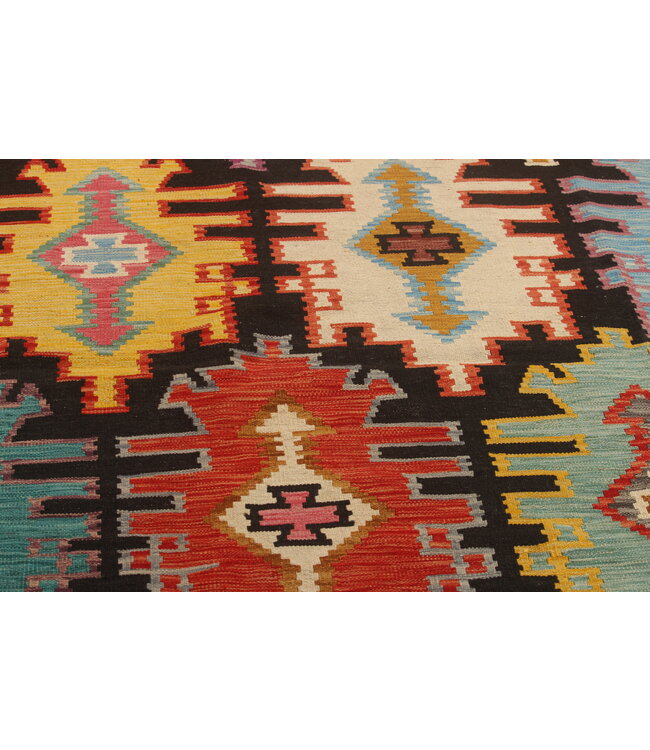 Naila kelim 294x204  cm handgemacht traditional Wolle Kelim Teppich