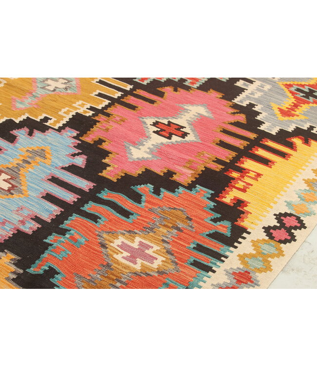 Naila kelim 294x204 cm handmade Afghan  traditional Kilim Area Rug Wool Carpet