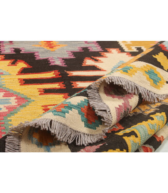 Naila kelim 294x204 cm handmade Afghan  traditional Kilim Area Rug Wool Carpet