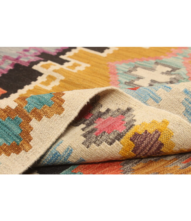 Naila kelim 294x204 cm handmade Afghan  traditional Kilim Area Rug Wool Carpet