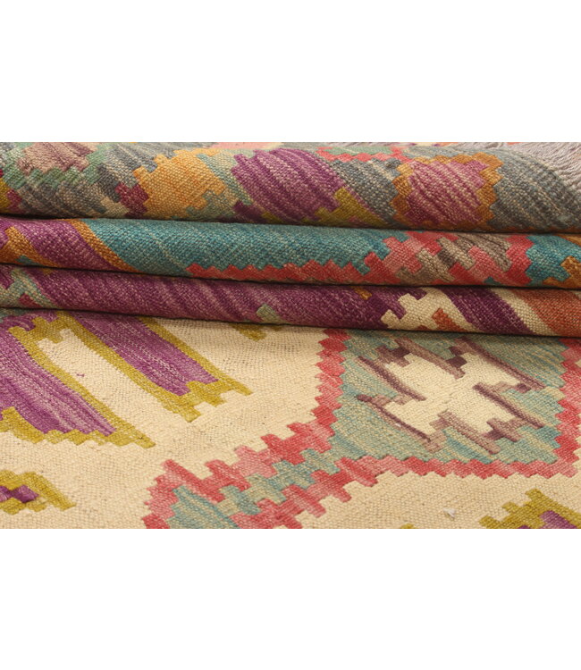 Naila kelim 302x208 cm handgemacht traditional Wolle Kelim Teppich